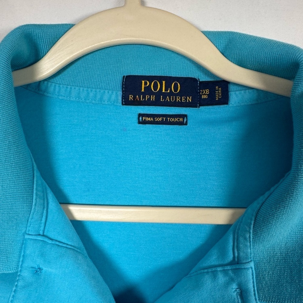 Polo Ralph Lauren Men's Blue Polo Shirt 2XB - Picture 3 of 5